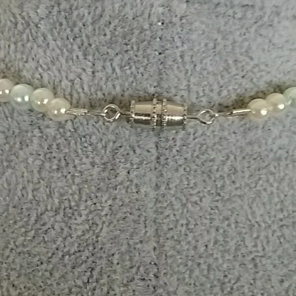 Girls beaded butterfly pastel necklace